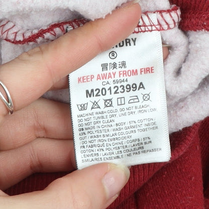 Mens UK Size S Superdry Red Pullover Hoodie