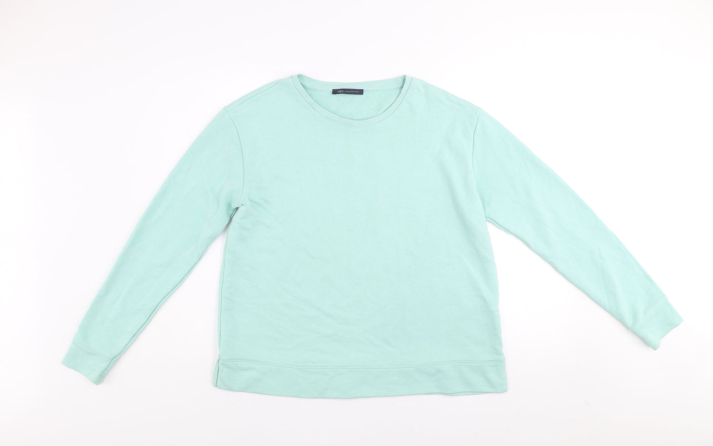 Womens UK Size 16 Marks and Spencer Green Pullover Sweatshirt
