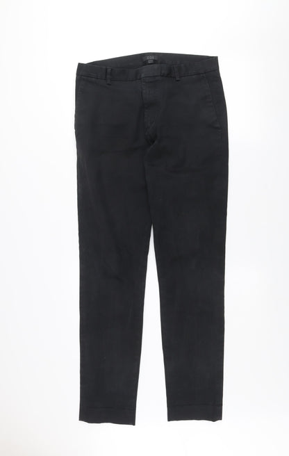 Mens UK Size M COS Slim Fit Chino Black Trousers
