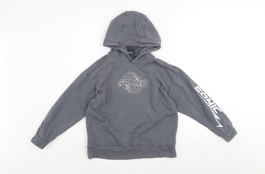 Boys UK Size 8-9 Years Sonic the Hedgehog Grey Pullover Hoodie