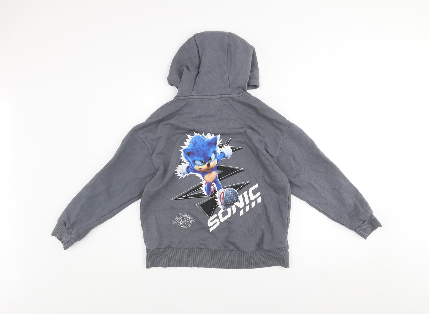 Boys UK Size 8-9 Years Sonic the Hedgehog Grey Pullover Hoodie