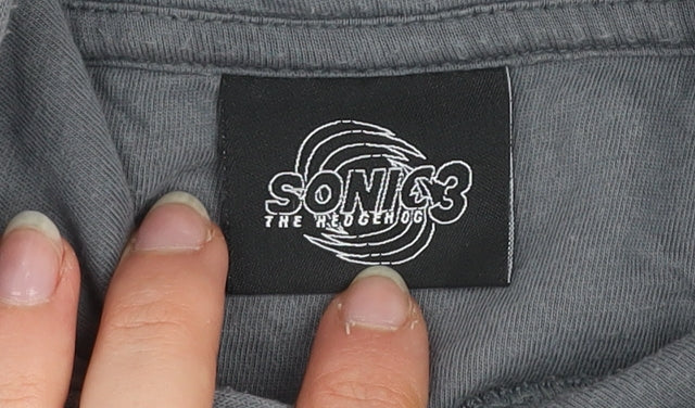 Boys UK Size 8-9 Years Sonic the Hedgehog Grey Pullover Hoodie