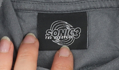 Boys UK Size 8-9 Years Sonic the Hedgehog Grey Pullover Hoodie