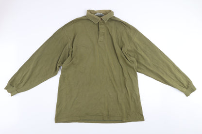 Hawkshead Men's Green XL Long Sleeve Cotton Button-Up Shirt