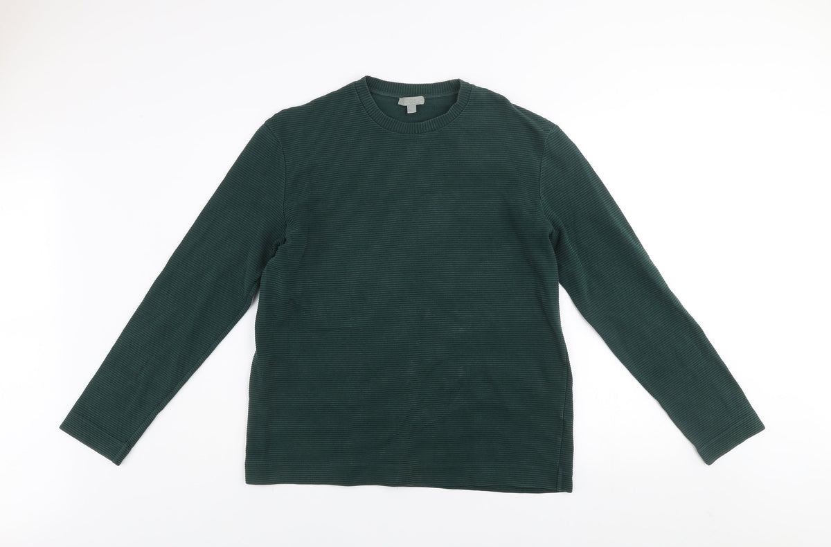 Mens UK Size L COS Green Pullover Sweatshirt