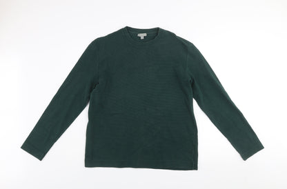 Mens UK Size L COS Green Pullover Sweatshirt