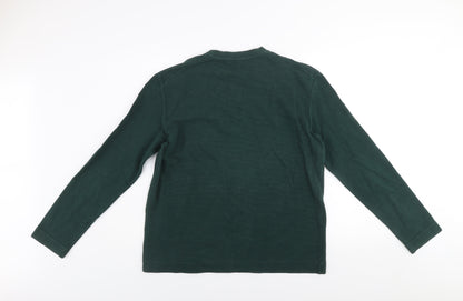 Mens UK Size L COS Green Pullover Sweatshirt
