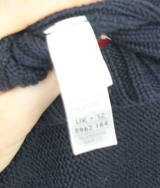 Womens UK Size 12 Marks and Spencer Blue Cardigan Jumper