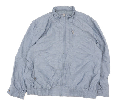 Mens UK Size XL Greenwoods Blue Windbreaker Coat