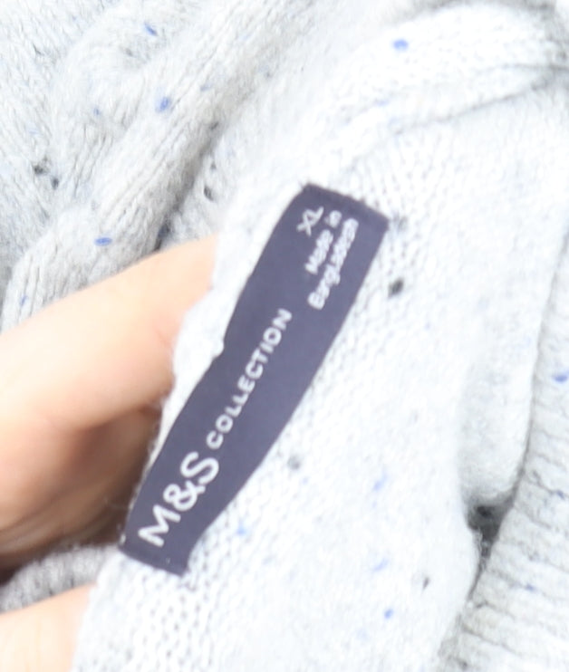 Womens UK Size XL Marks and Spencer Grey Pullover Hoodie