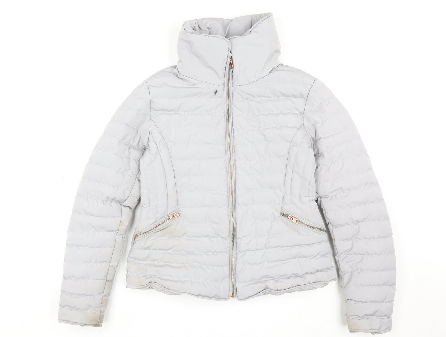 Womens UK Size 12 TKY Outfitters Grey Puffer Jacket