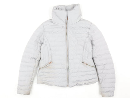 Womens UK Size 12 TKY Outfitters Grey Puffer Jacket