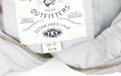 Womens UK Size 12 TKY Outfitters Grey Puffer Jacket