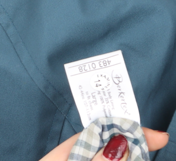 Womens UK Size 14 Berkertex Green Basic Jacket