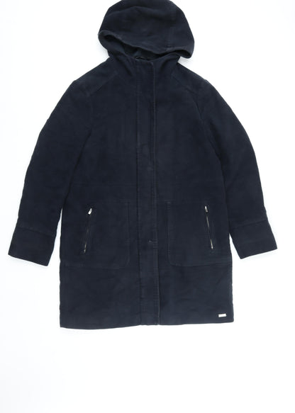 Womens UK Size 10 White Stuff Blue Parka Coat