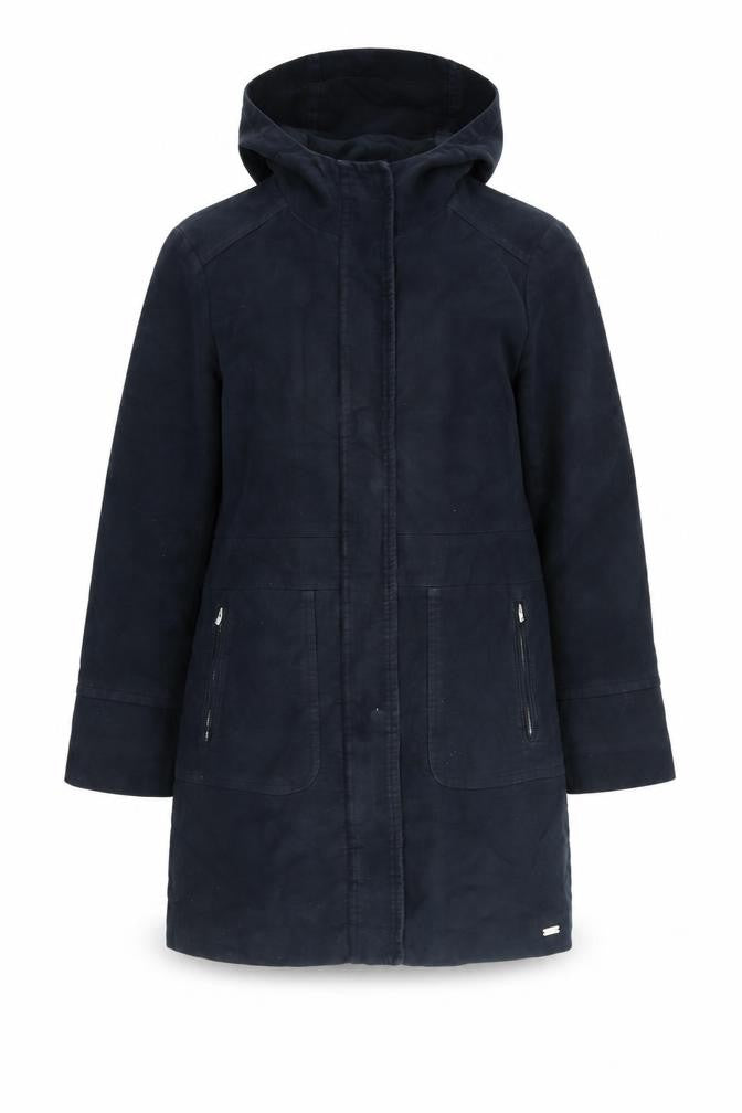 Womens UK Size 10 White Stuff Blue Parka Coat