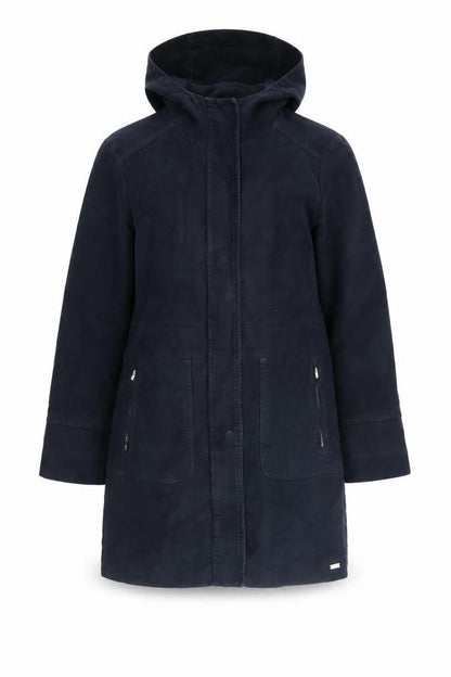 Womens UK Size 10 White Stuff Blue Parka Coat