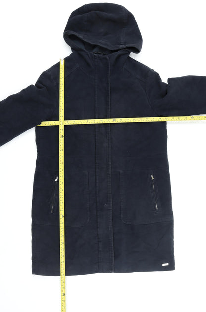 Womens UK Size 10 White Stuff Blue Parka Coat