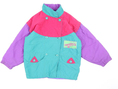 Girls UK Size 12 Years Fusalp Multicoloured Ski Jacket