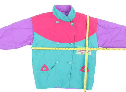 Girls UK Size 12 Years Fusalp Multicoloured Ski Jacket