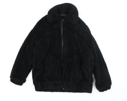 Womens UK Size XS Urban Outfitters Black Full Zip Hoodie