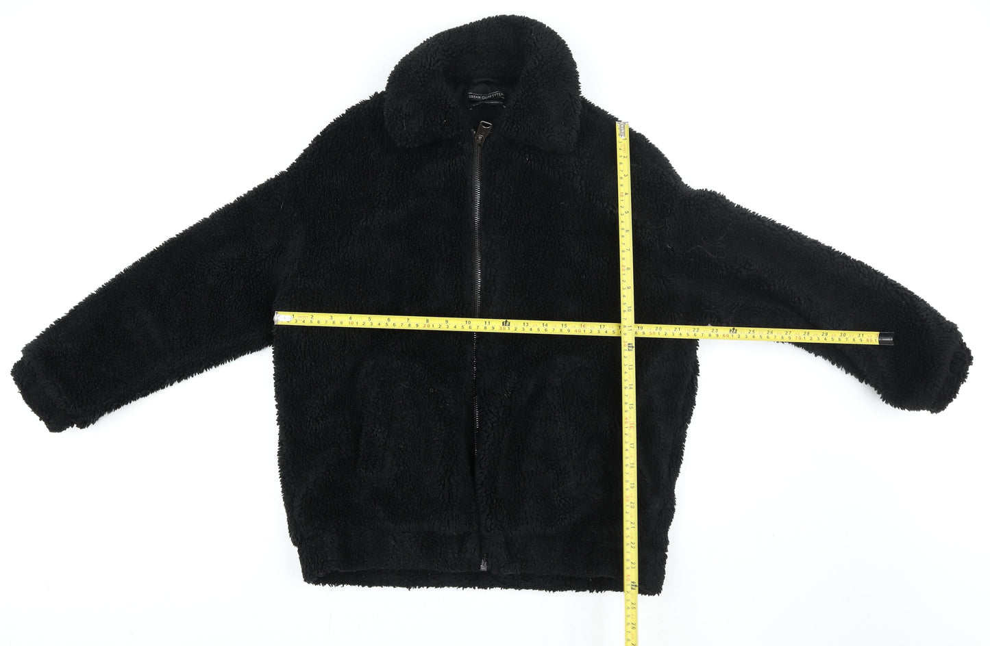 Womens UK Size XS Urban Outfitters Black Full Zip Hoodie