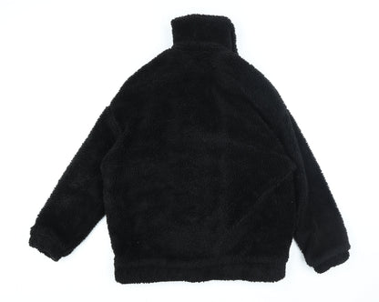 Womens UK Size XS Urban Outfitters Black Full Zip Hoodie