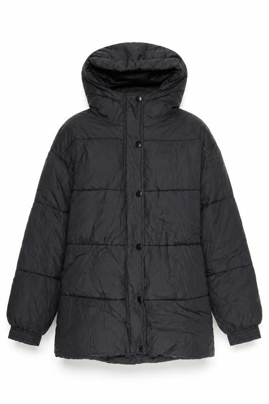 Womens UK Size S Mango Black Puffer Jacket