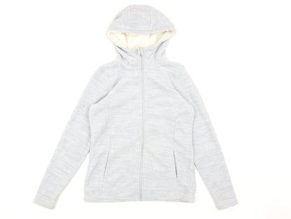 Mountain Warehouse Women's Grey Hooded Fleece Jacket UK 10