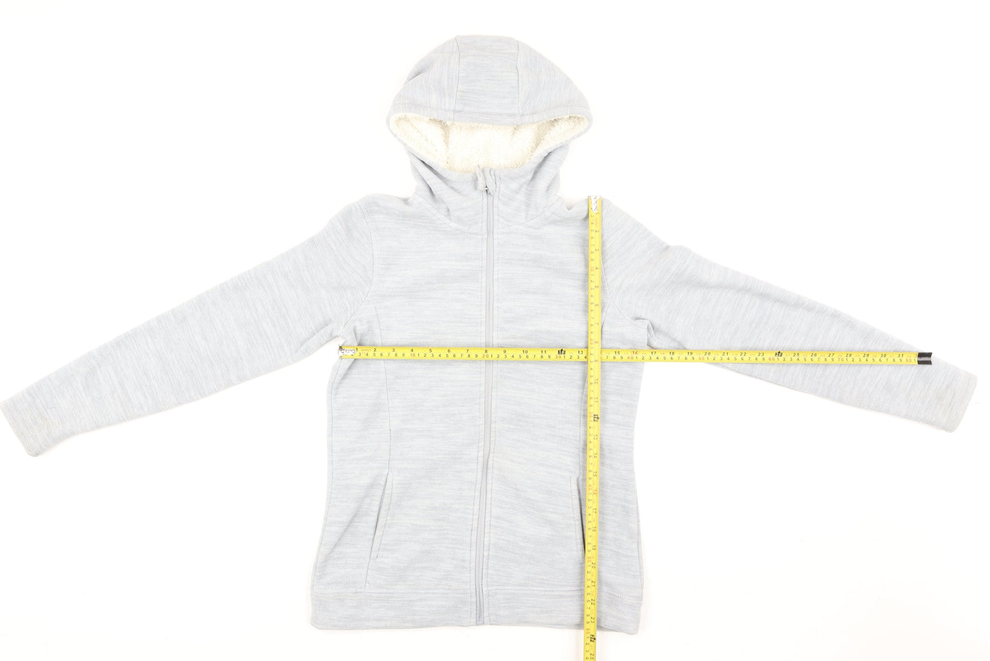 Mountain Warehouse Women's Grey Hooded Fleece Jacket UK 10