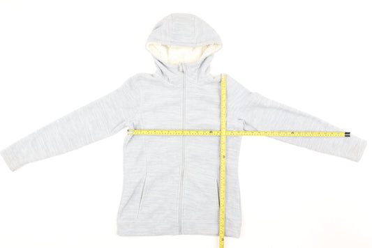 Mountain Warehouse Women's Grey Hooded Fleece Jacket UK 10