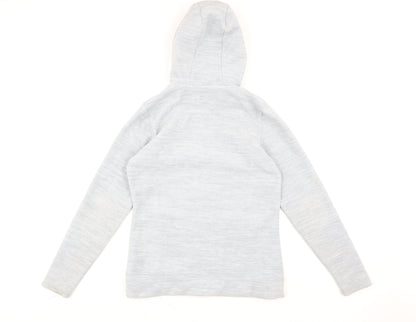 Mountain Warehouse Women's Grey Hooded Fleece Jacket UK 10
