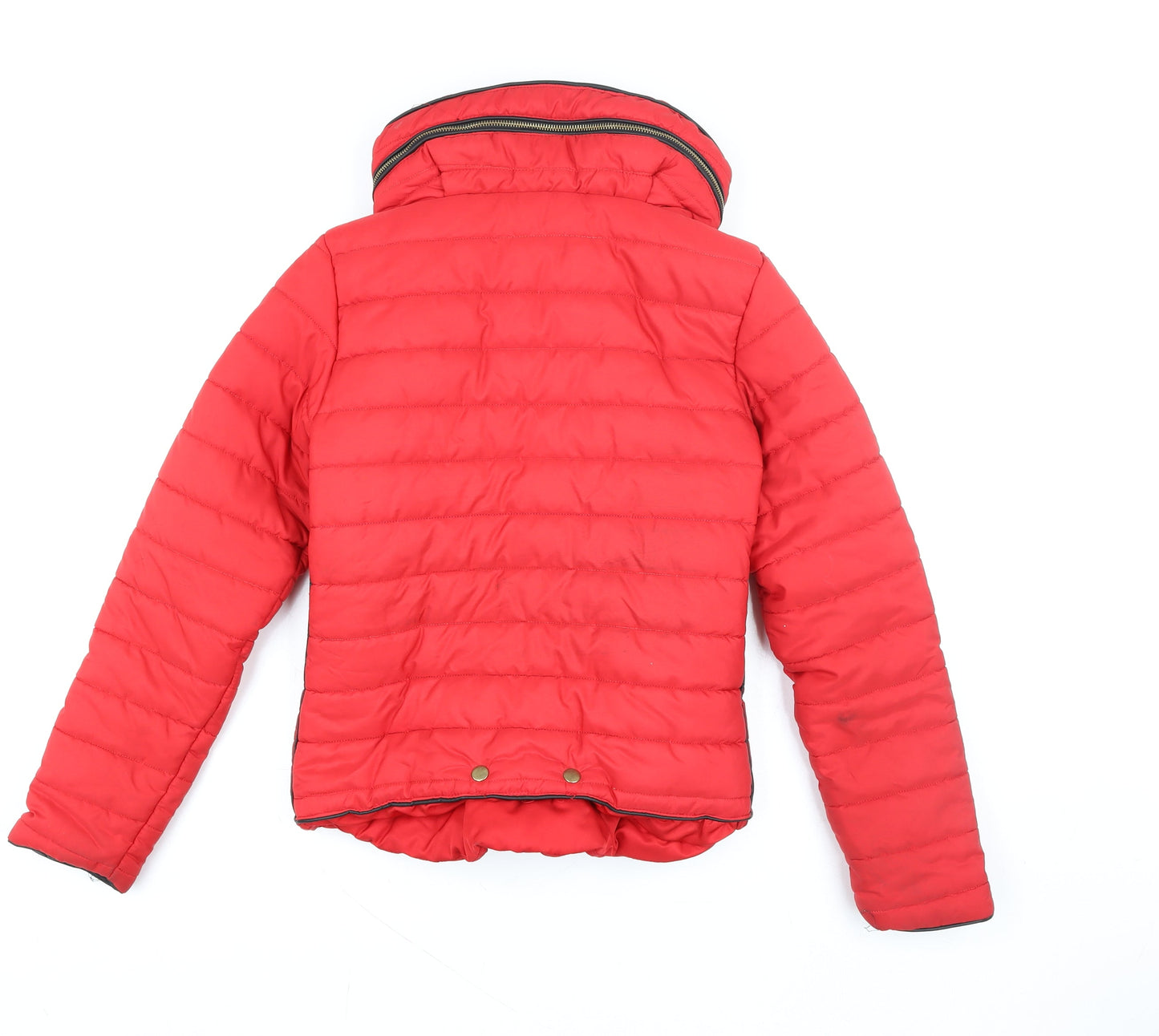 Womens UK Size S Rising Red Puffer Jacket