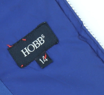 Hobbs Women's Blue Size 14 Puffer Quilted Waistcoat Gilet