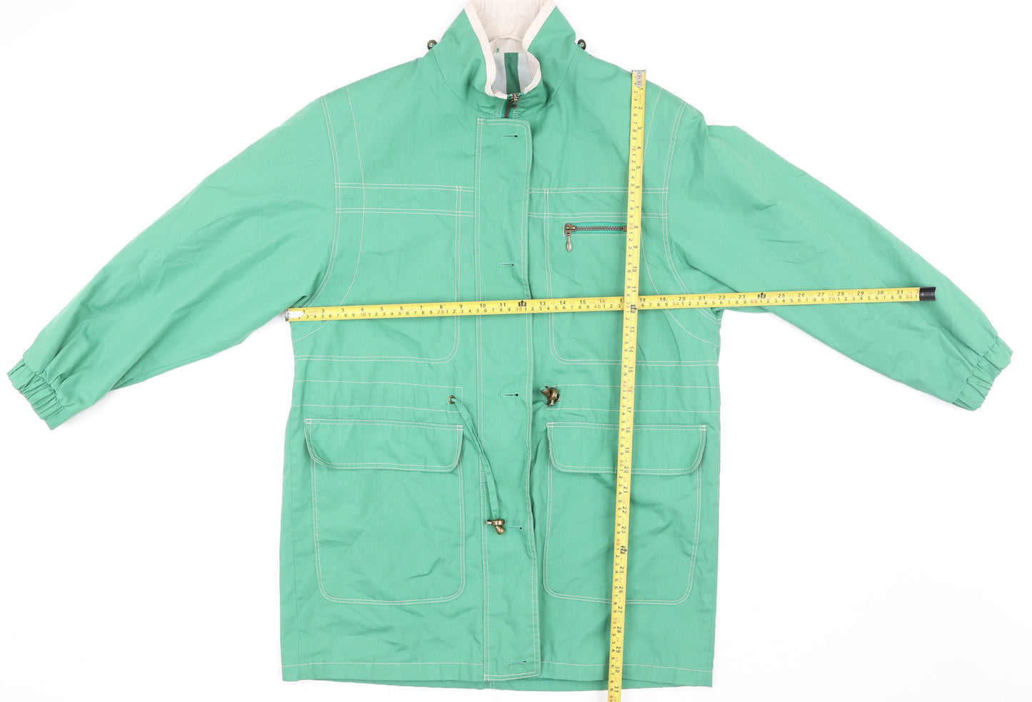 Womens UK Size 10 Marks and Spencer Green Anorak Coat
