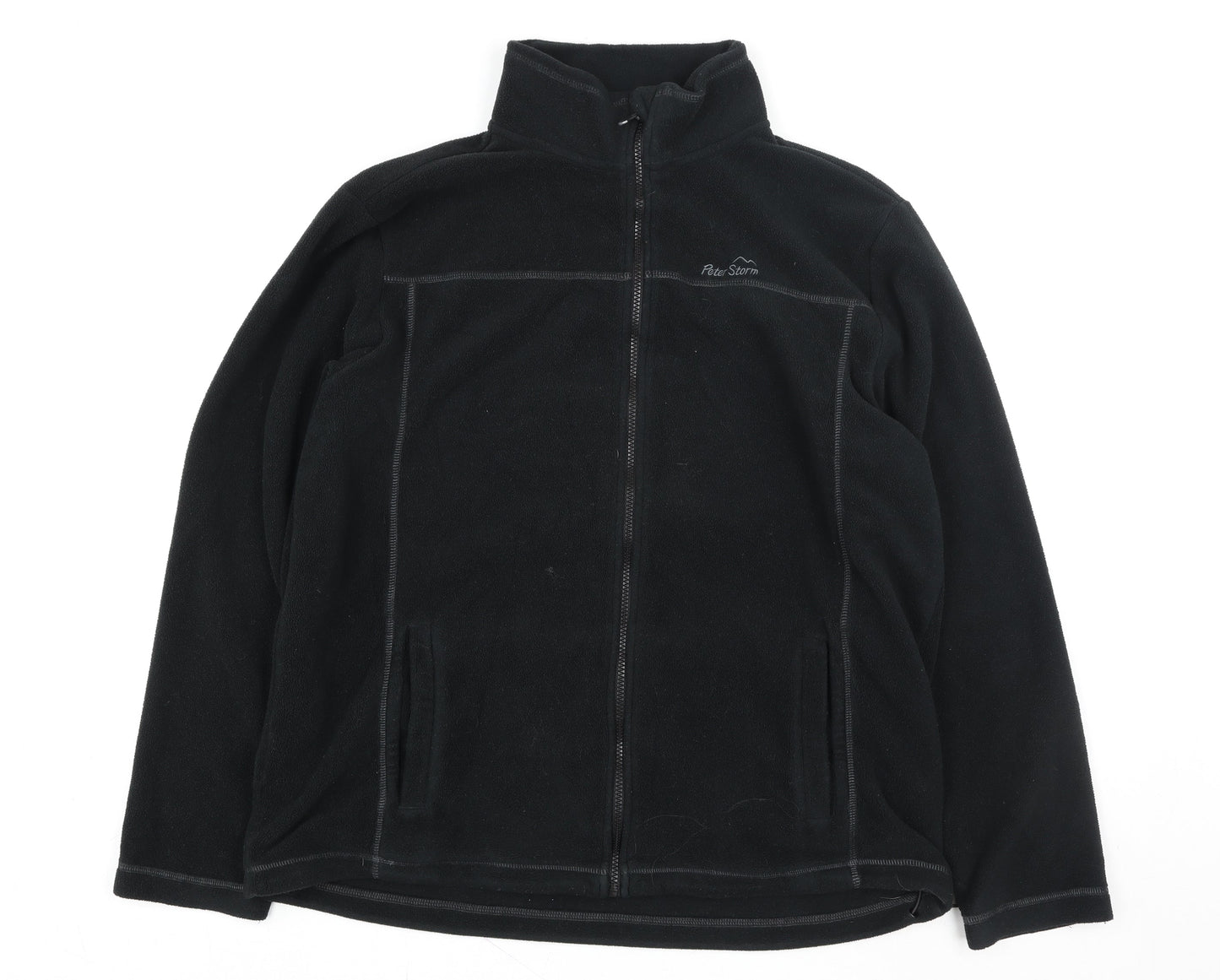 Peter Storm Mens Black XL Fleece Full Zip Jacket Outdoor Hiking