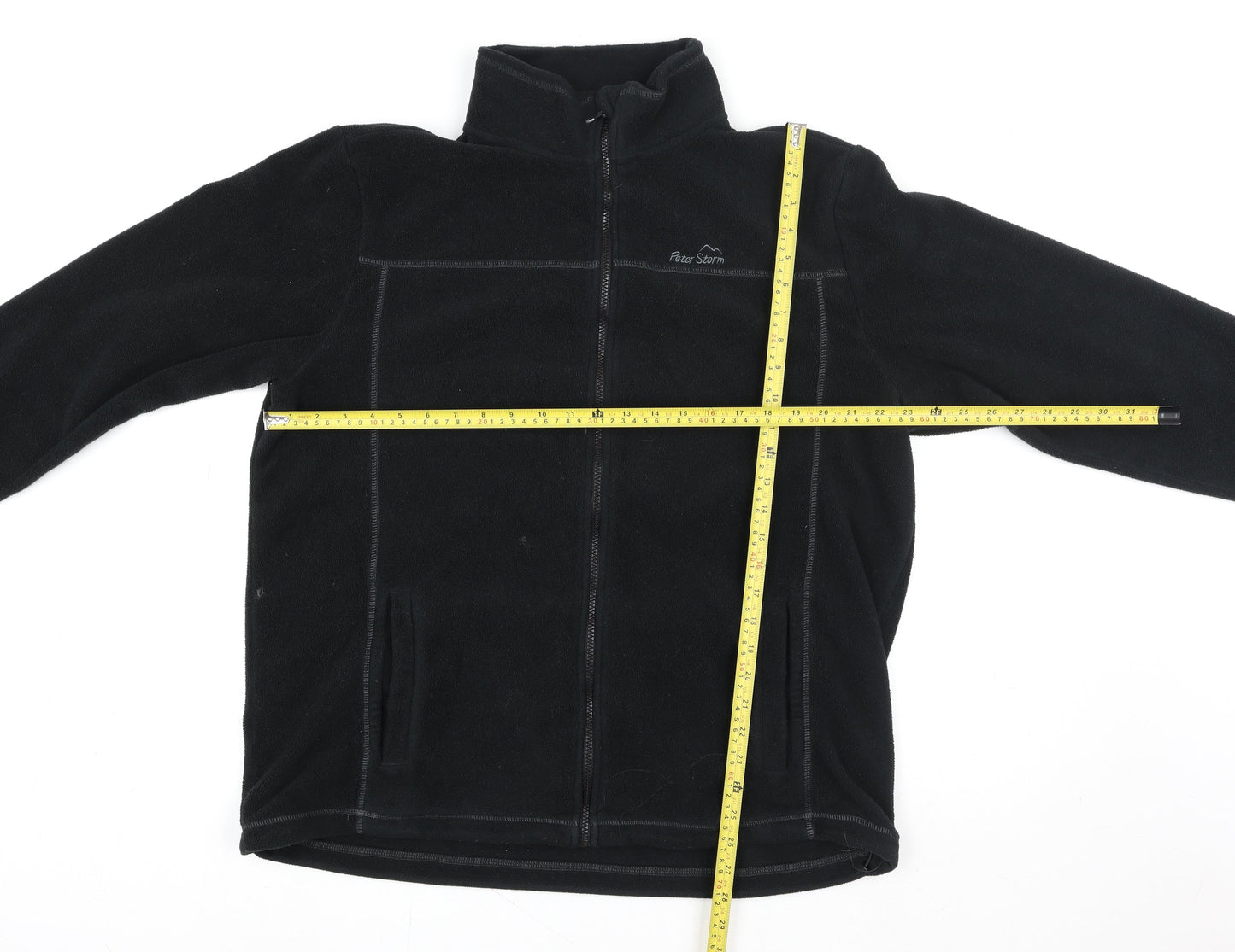 Peter Storm Mens Black XL Fleece Full Zip Jacket Outdoor Hiking
