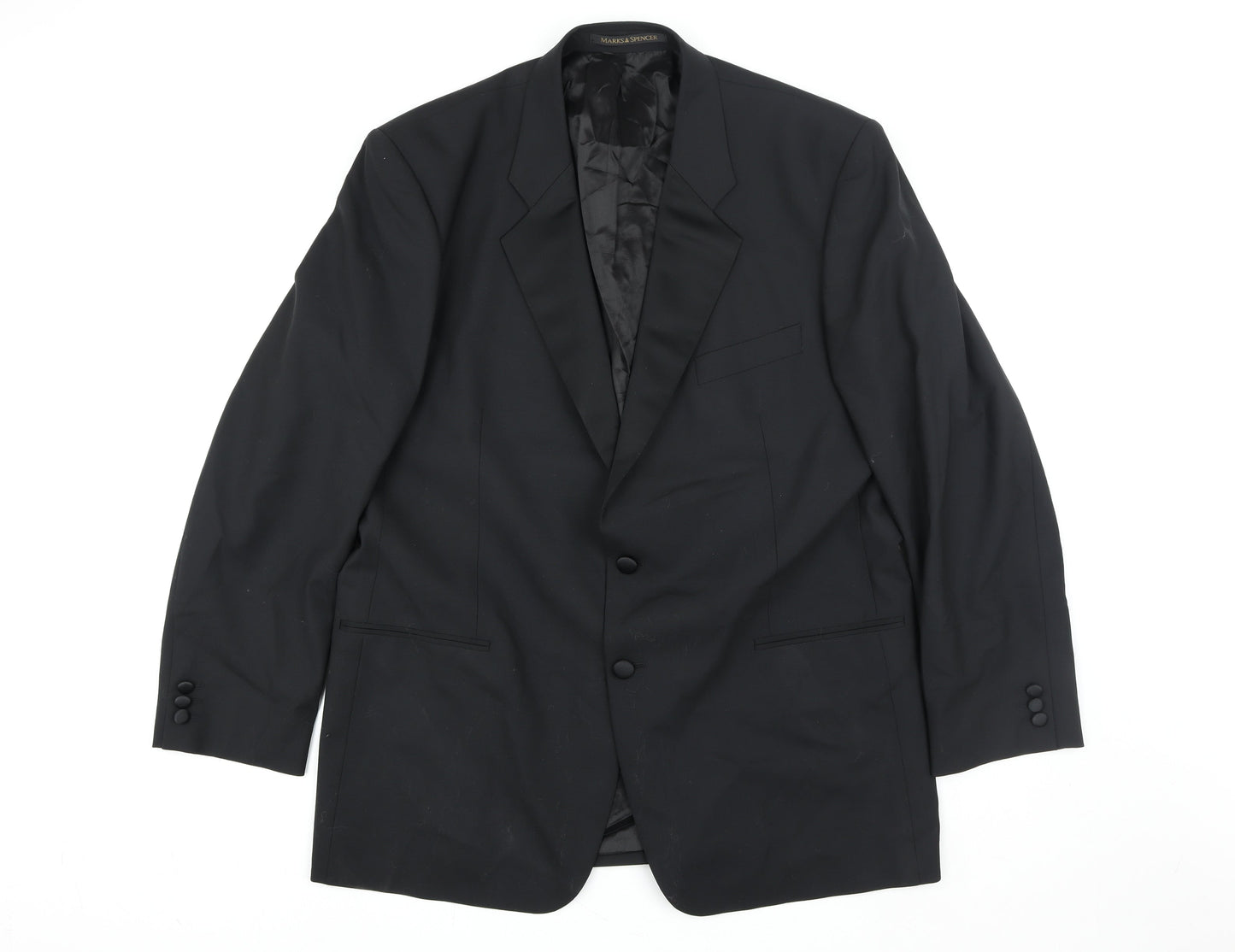 Womens UK Size 44L Marks and Spencer Regular Black Suit Jacket