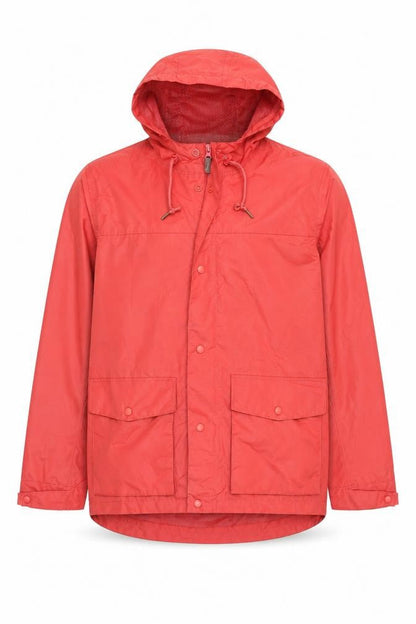 Mens UK Size L Cotton Traders Red Rain Coat