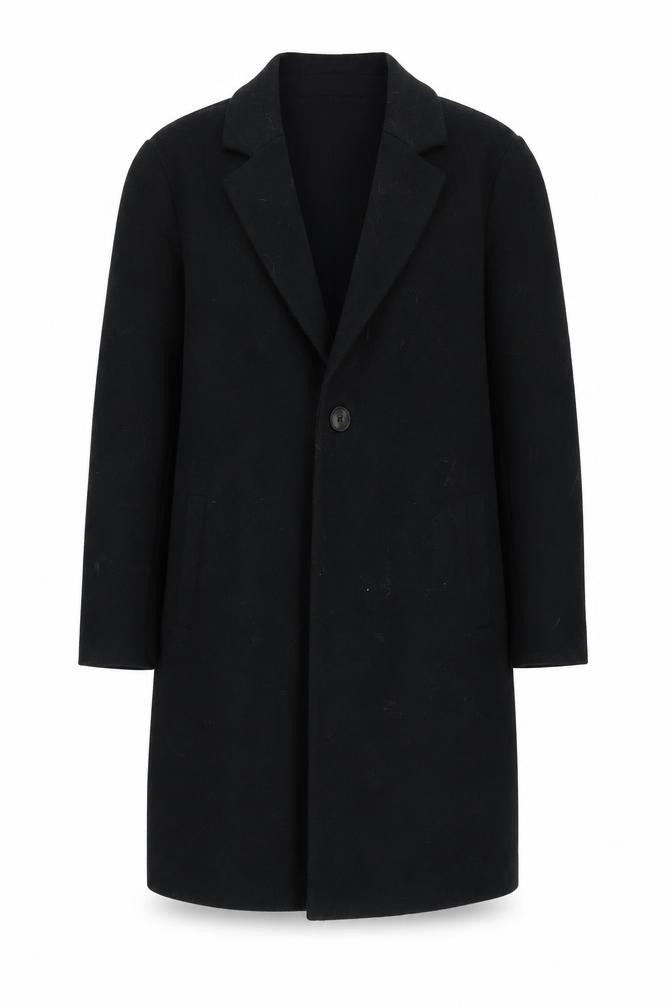 Marks & Spencer Women's Black Size 8 Classic Mid-Length Overcoat