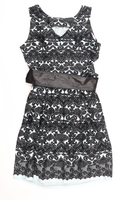 Dorothy Perkins Women’s Black Floral Bodycon Knee Length Dress Size 14