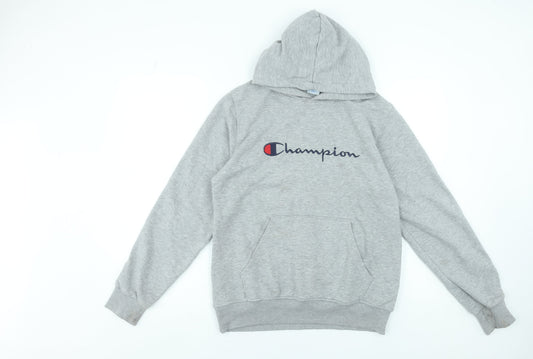 Mens UK Size 2XL Champion Grey Pullover Hoodie