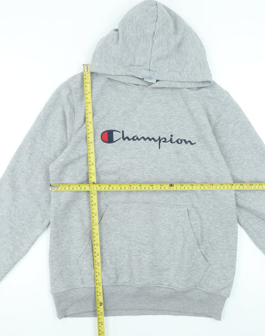 Mens UK Size 2XL Champion Grey Pullover Hoodie