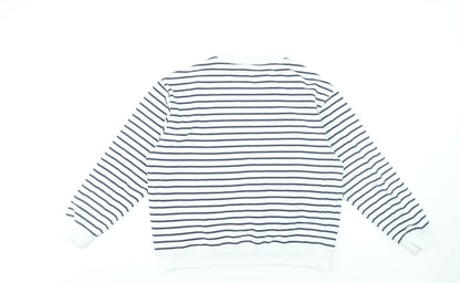 Womens UK Size M New Look White Pullover Sweatshirt