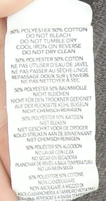 Boohoo Womens Brown Pullover Hoodie Medium Cotton Blend Casual