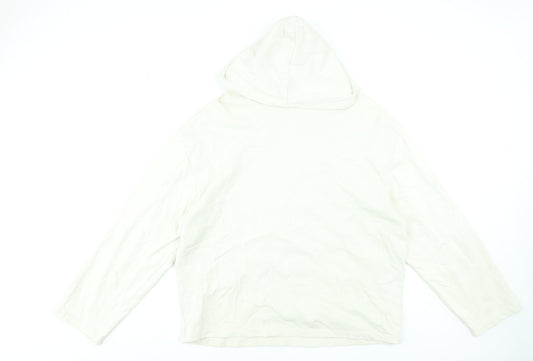Mens UK Size M ASOS DESIGN Ivory Pullover Hoodie