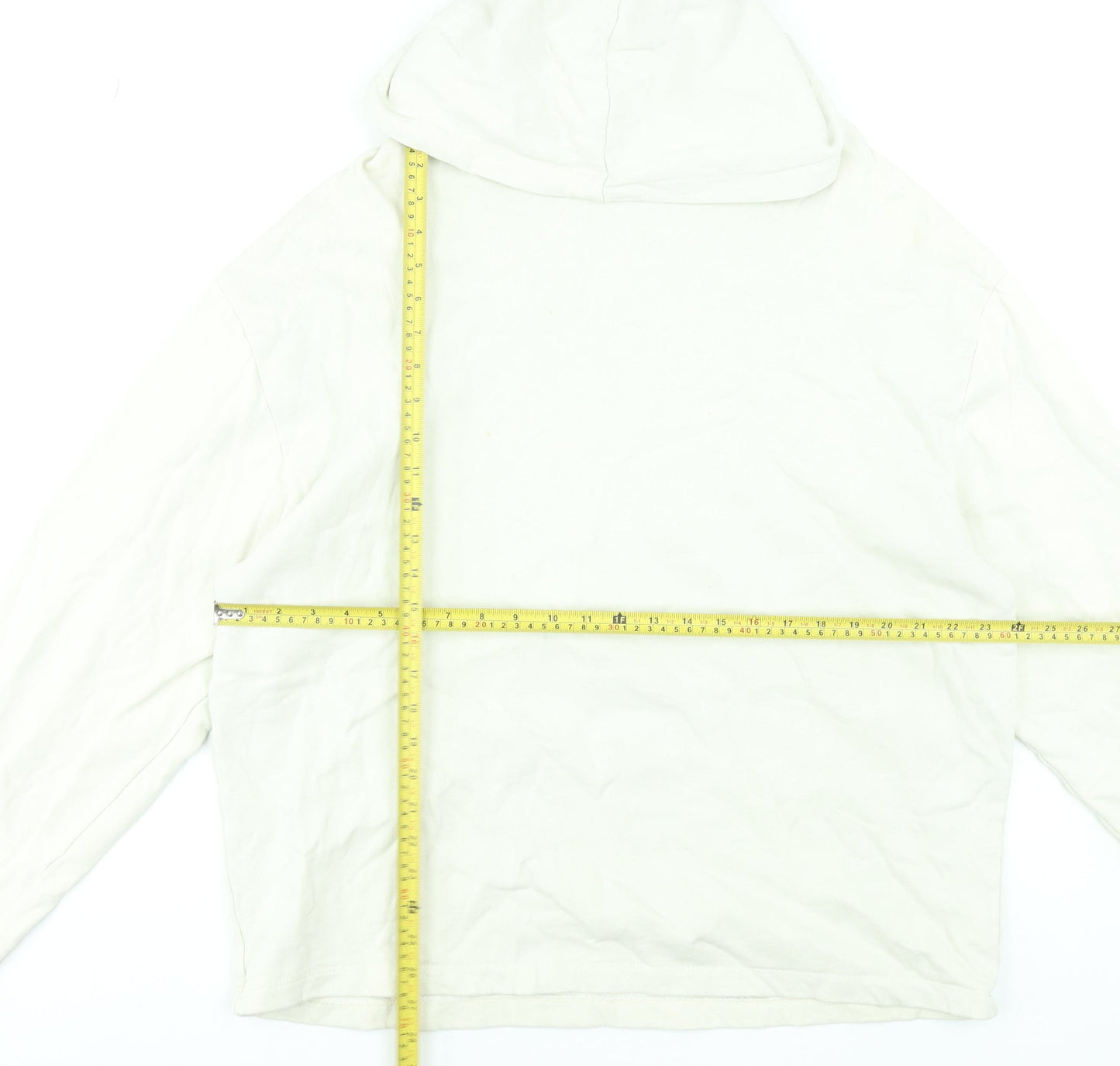 Mens UK Size M ASOS DESIGN Ivory Pullover Hoodie