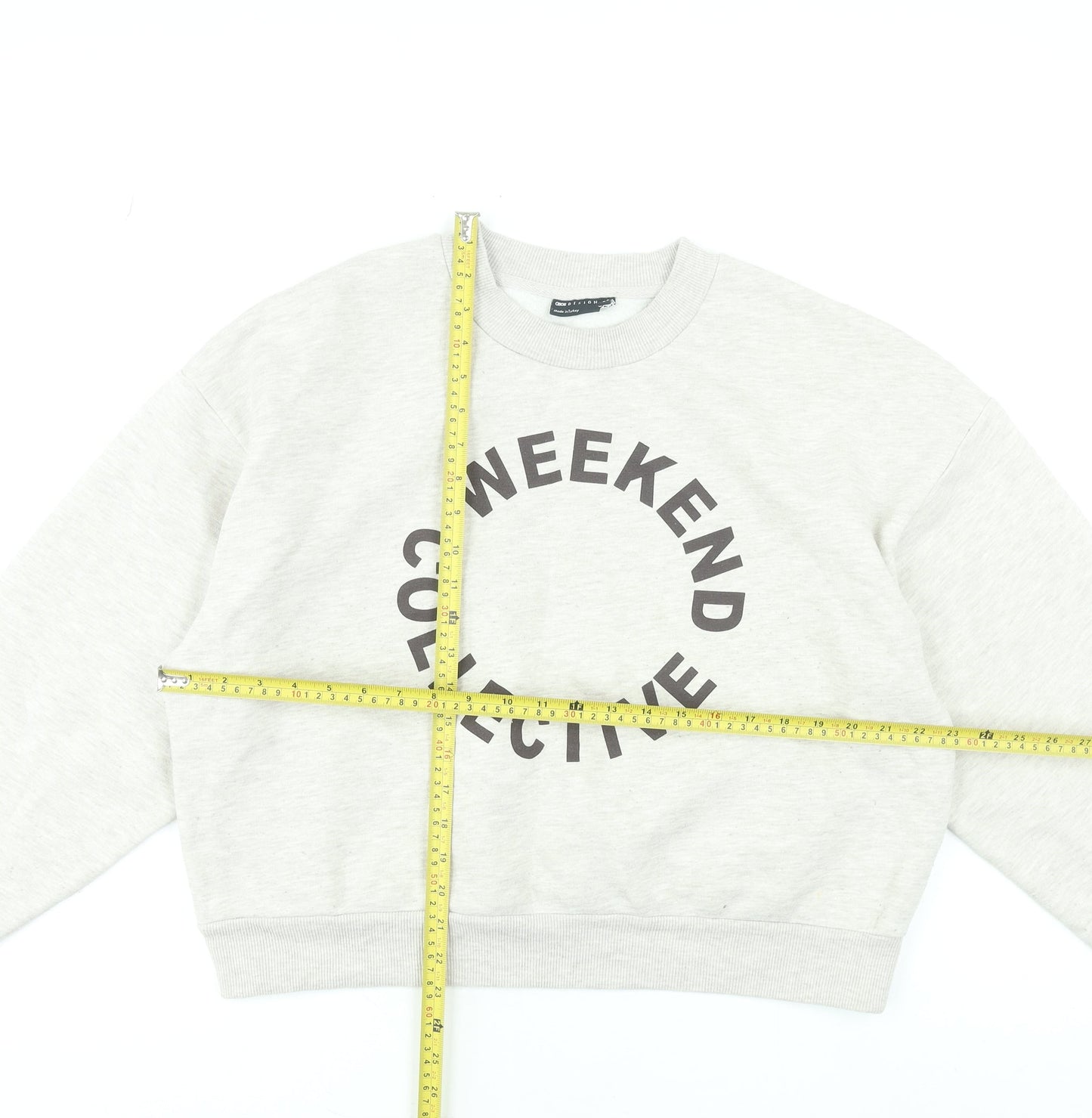 Womens UK Size 14 ASOS Design Beige Pullover Sweatshirt