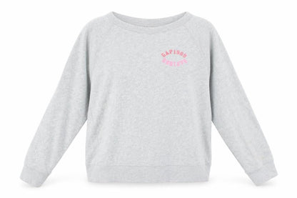 Gap Women Grey Crew Neck Pullover Sweatshirt L Cotton Blend Casual