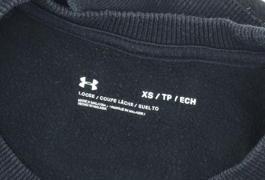 Mens UK Size XS Under armour Black Pullover Sweatshirt